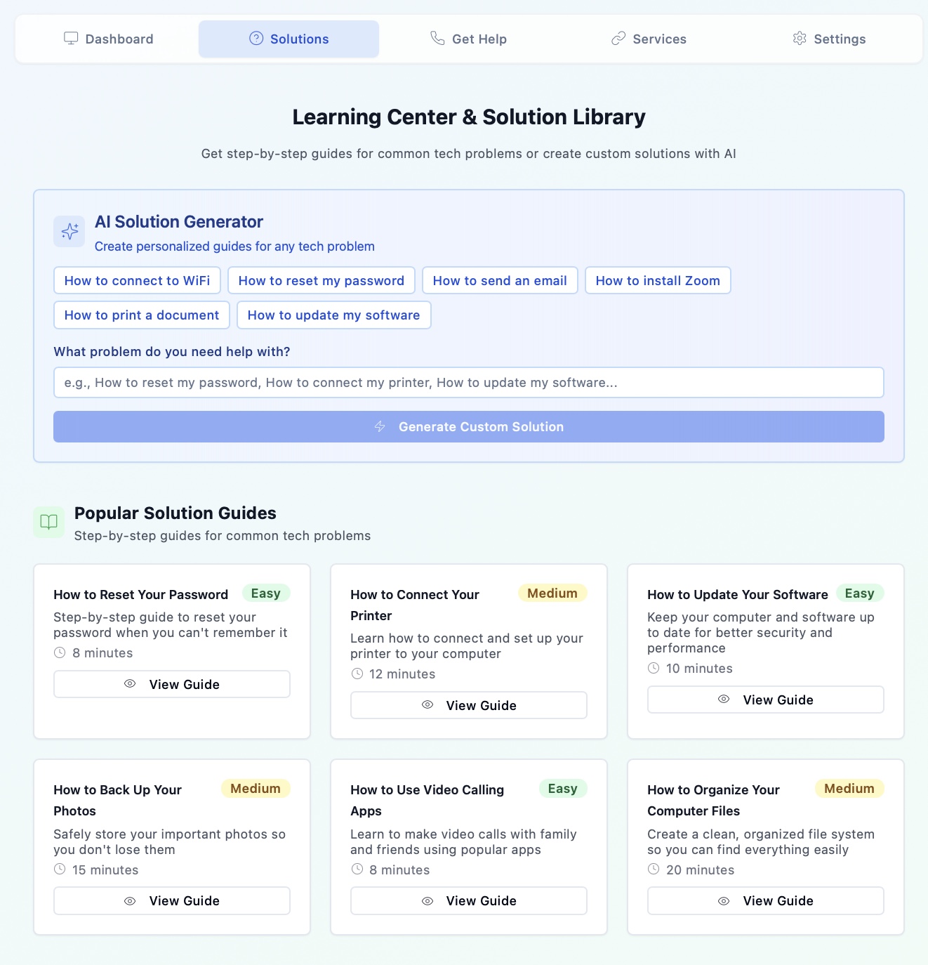 Interactive Learning Center